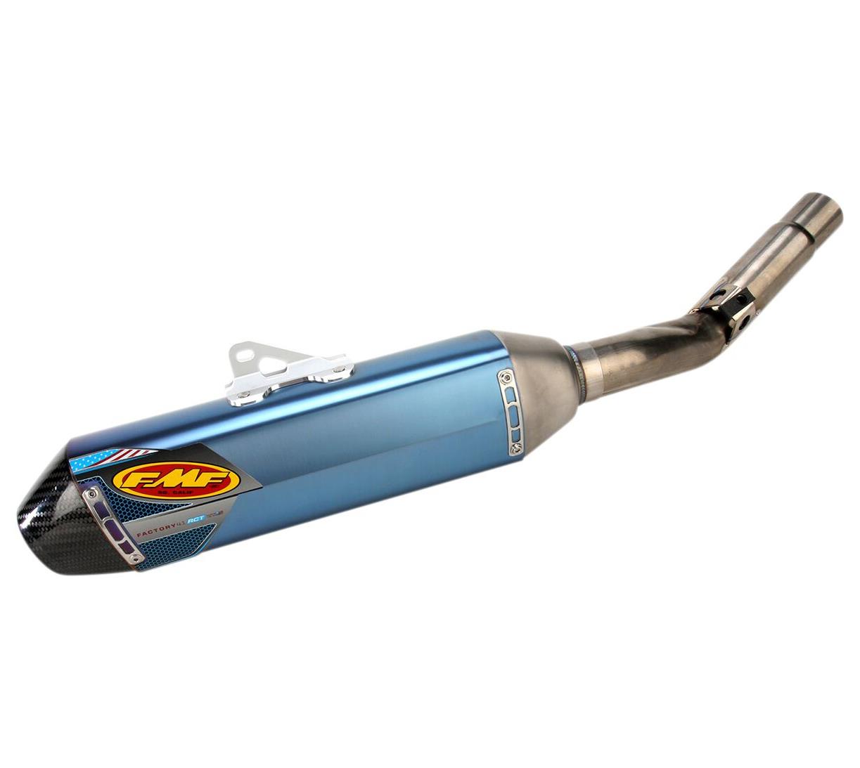 FMF Factory 4.1 RCT Blue Slip-On Carbon End Exhaust Silencer For Kawasaki KX 450 F 2012-2015